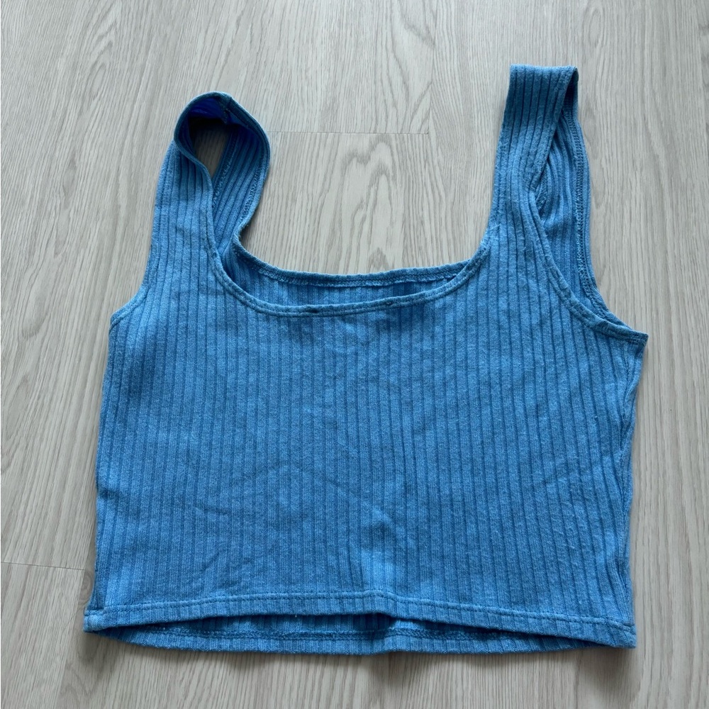Reformation blue tank soft